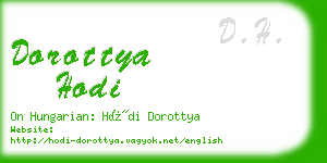 dorottya hodi business card